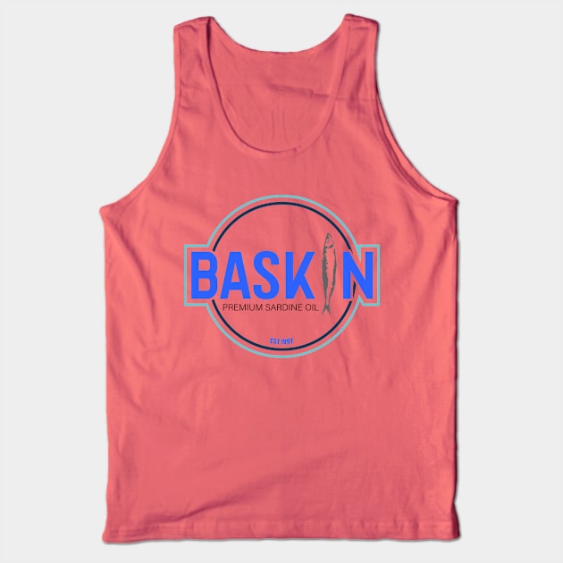 Baskin Sardine Tank Top by Mercado Graphic Design